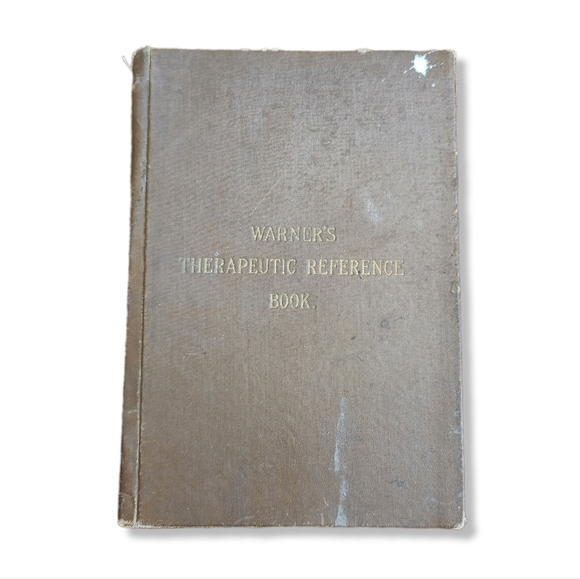 ANTIQUE x WM R WARNER'S Therapeutic Reference Book small hardback circa 1890 - Picture 1 of 16